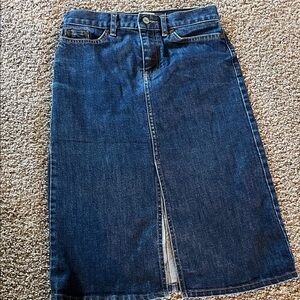 GAP Dark Blue Denim Pencil Skirt Vintage 2000s Y2K size 0